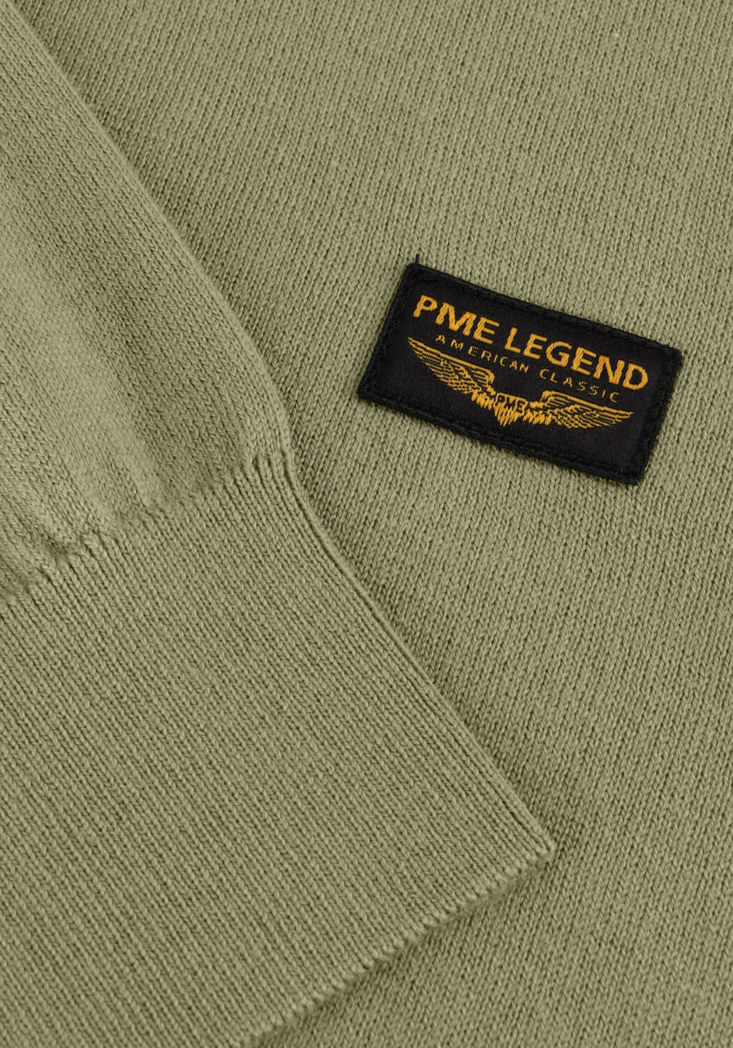 Khaki PME LEGEND Trui AMERICAN CLASSIC KNIT - large