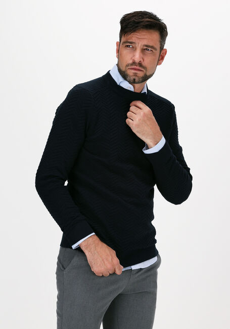 Blauwe KULTIVATE Trui KN RYAN - large