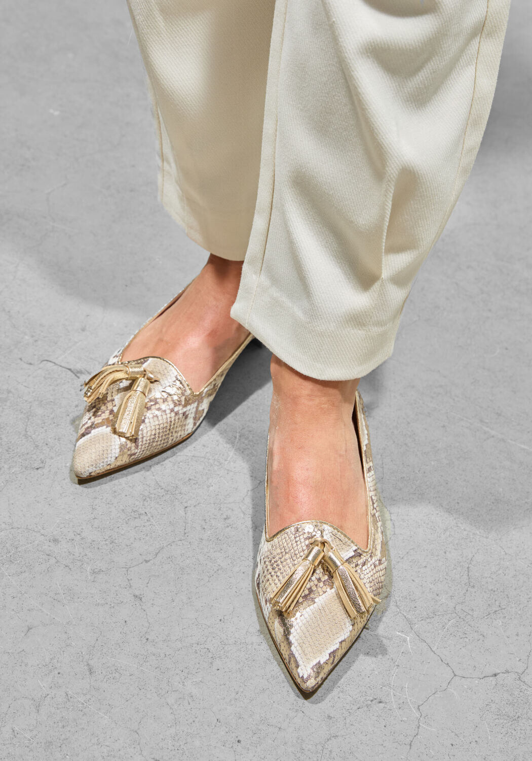 Gouden STEFANO LAURAN Loafers PISA - large