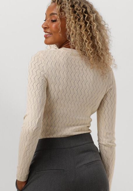 Beige SELECTED FEMME Trui SLFCABALA LS KNIT O-NECK - large
