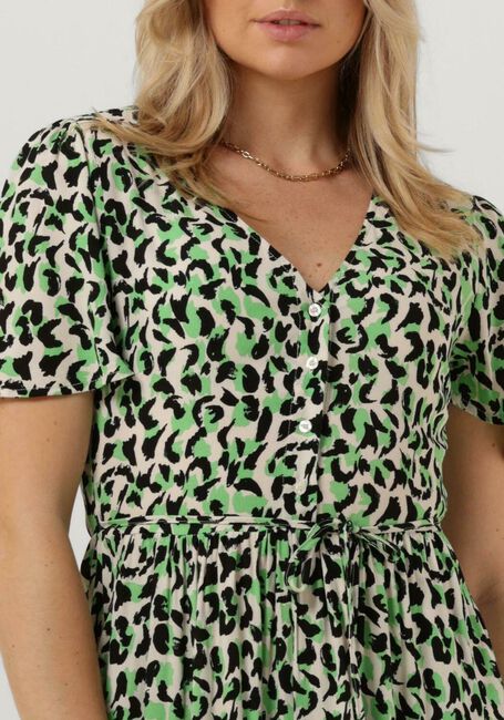 Groene OBJECT Midi jurk OBJISABELLA 2/4 DRESS - large
