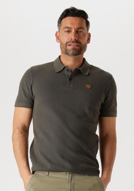 Groene PME LEGEND Polo SHORT SLEEVE POLO COTTON - large
