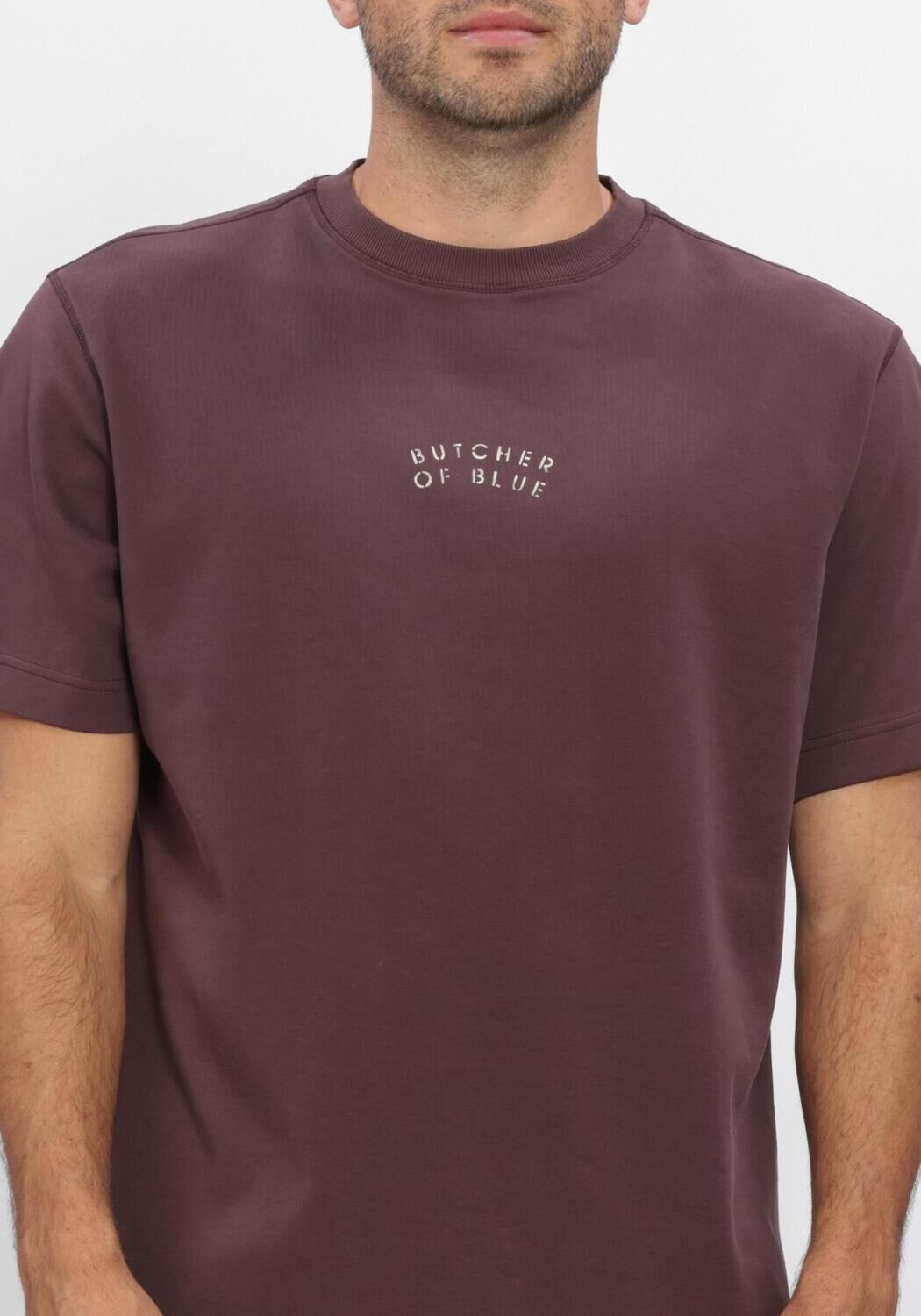 Bordeaux BUTCHER OF BLUE T-shirt MERCER LAYER LOOSE TEE - large