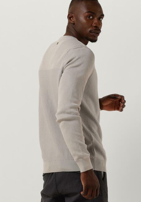 Grijze PME LEGEND Trui R-NECK COTTON PLATED - large