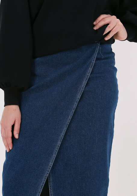 Blauwe MSCH COPENHAGEN Midirok GEMINA RIKKA DENIM SKIRT - large