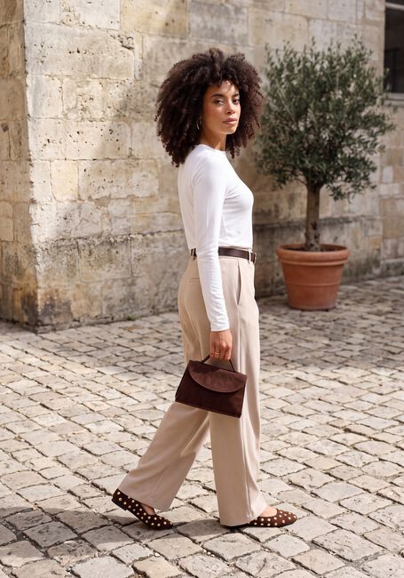 Beige MOSCOW Wijde broek 122-02-COLETTE - large