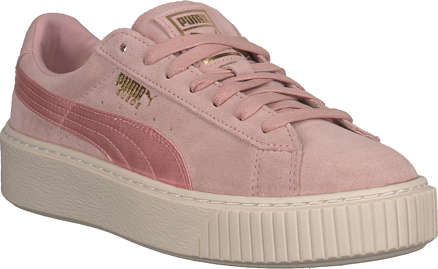 puma suede platform satin