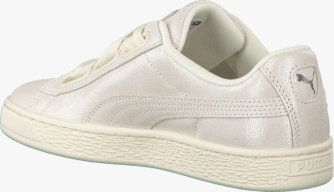 Witte PUMA Sneakers BASKET HEART NS DAMES - large