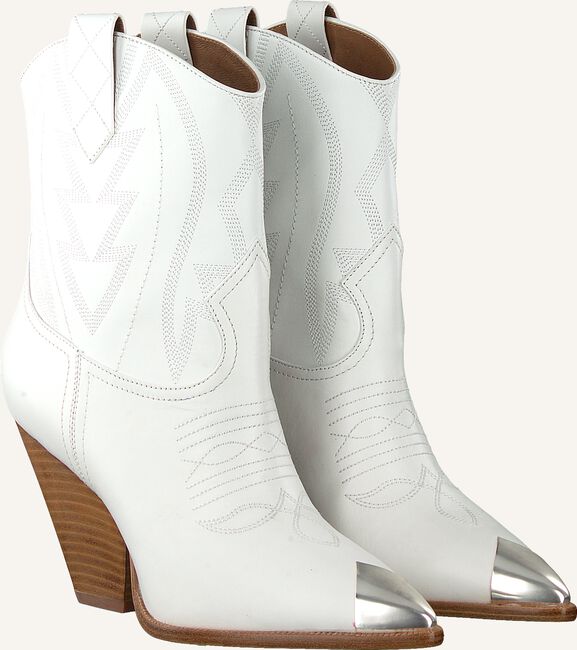 Witte LOLA CRUZ Enkellaarsjes 293T10BK Witte LOLA CRUZ Enkellaarsjes 293T10BK - large