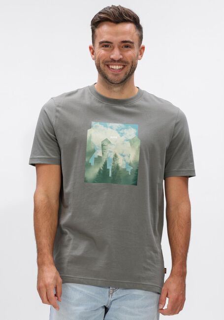 Grijze BOSS ORANGE T-shirt TE_COVER - large