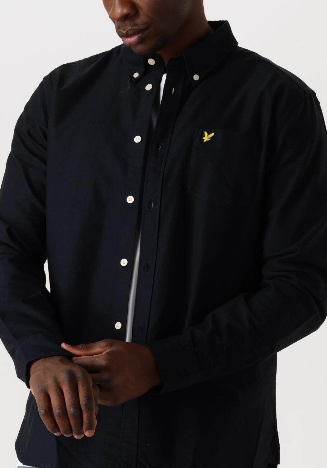LYLE & SCOTT Heren Overhemden Plain Oxford Shirt Donkerblauw