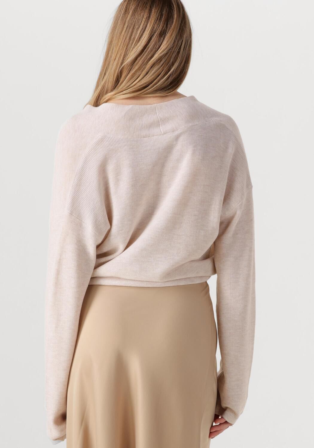 ANOTHER LABEL Dames Truien & Vesten Lena Knitted Pull L s Ecru