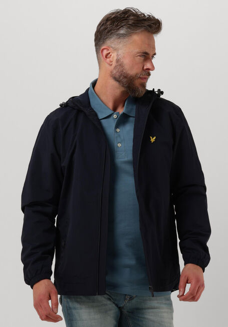 Donkerblauwe LYLE & SCOTT Jack ZIP THROUGH HOODED JACKET - large