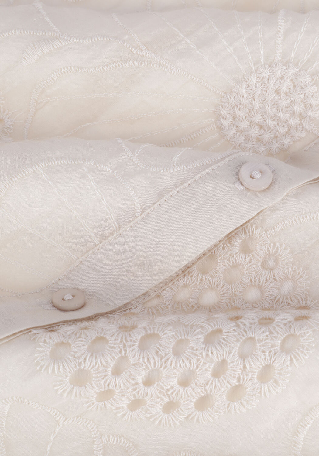 Creme BRUUNS BAZAAR Blouses CLEMATIS CARO SHIRT - large