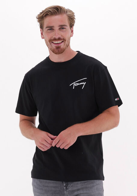 Zwarte TOMMY JEANS T-shirt TJM TOMMY SIGNATURE TEE - large