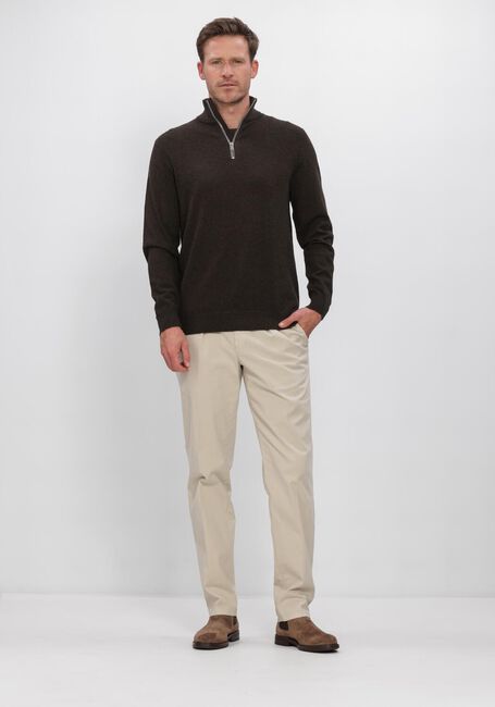 Bruine PROFUOMO Trui NEW WOOL BLEND - large