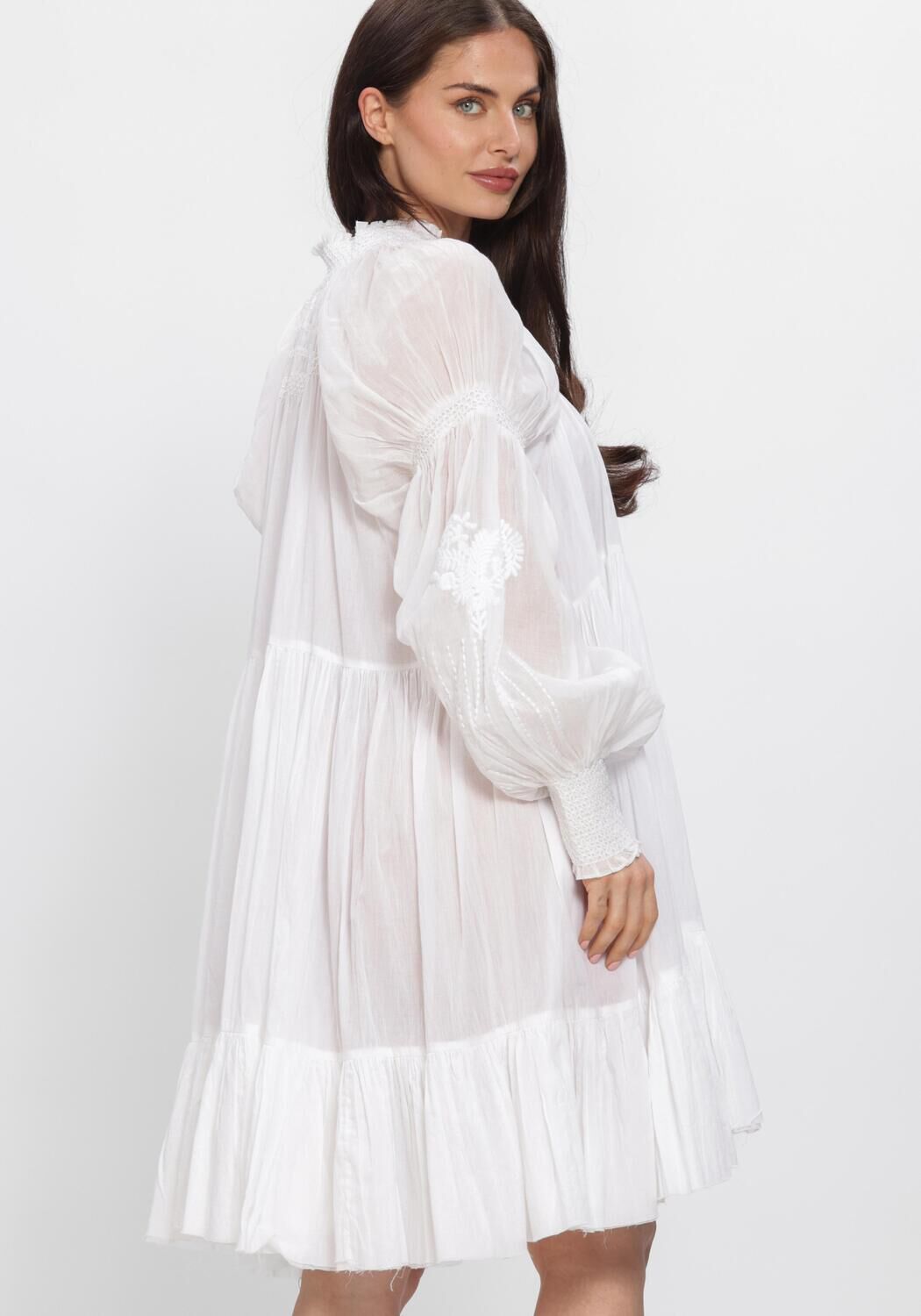 Witte MES DEMOISELLES Mini jurk LANGELIQUE - large