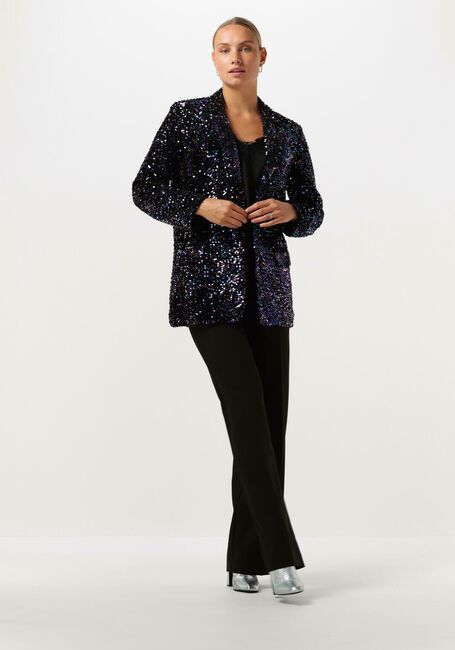 Zwarte NOTRE-V Blazer NV-CHRISTINE GLITTER VELVET BLAZER - large