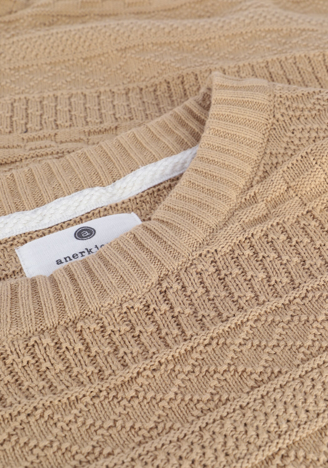 Beige ANERKJENDT Trui AKSUNNE JACQUARD KNIT - large