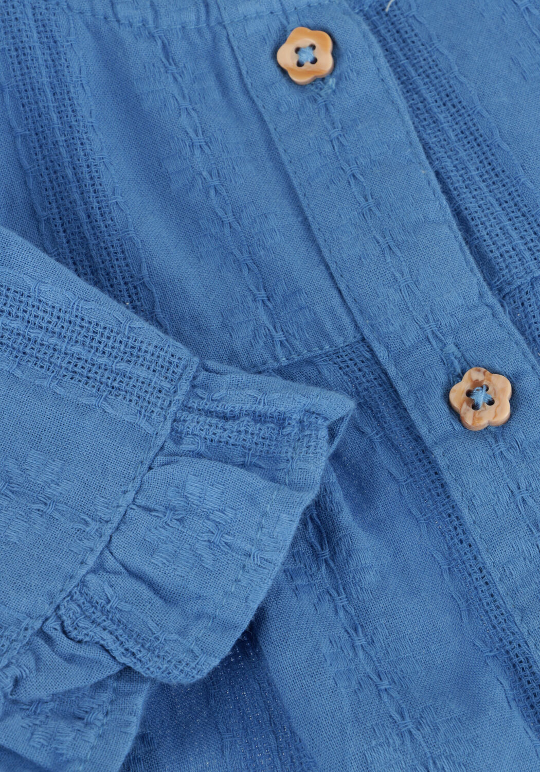 Blauwe DAILY7 Blouses RUFFLE SHIRT - large