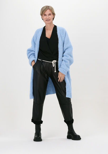 Zwarte 10DAYS Blouses OVERLAP DRAPED BLOUSE - large