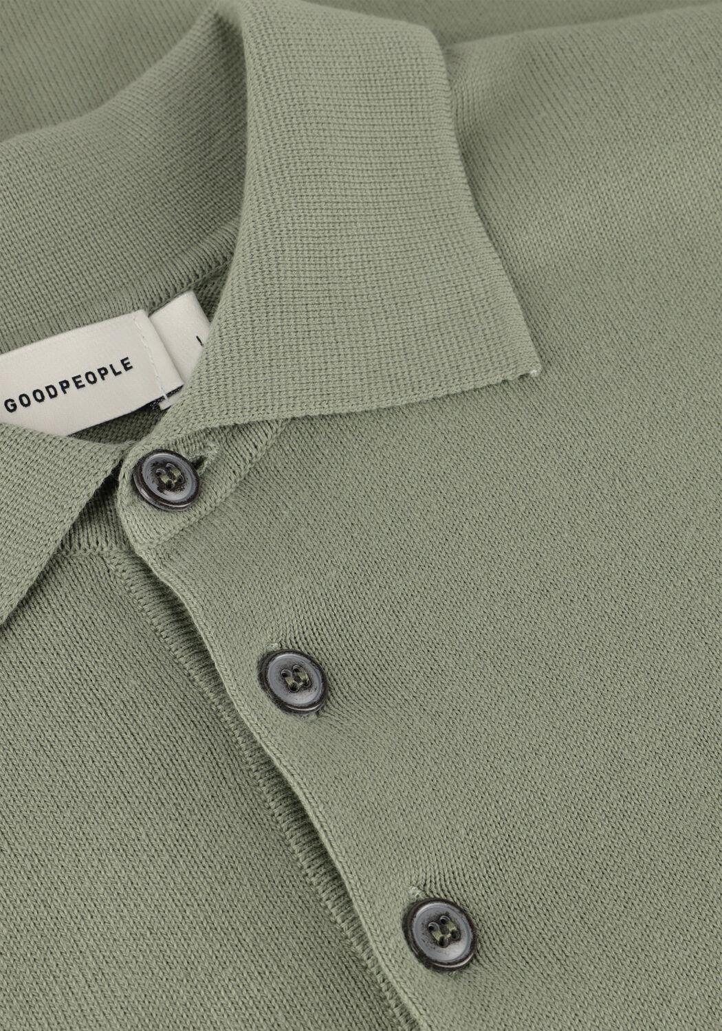 Groene THE GOODPEOPLE Polo PLAN - large