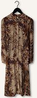 Bruine SUMMUM Midi jurk DRESS ANIMAL SEERSUCKER Bruine SUMMUM Midi jurk DRESS ANIMAL SEERSUCKER - medium