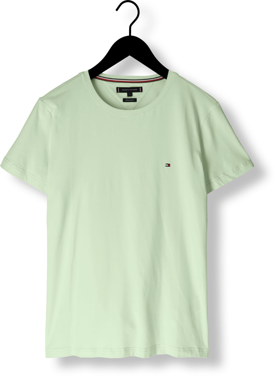 TOMMY HILFIGER Heren Polo's & T-shirts Stretch Slim Fit Tee Mint