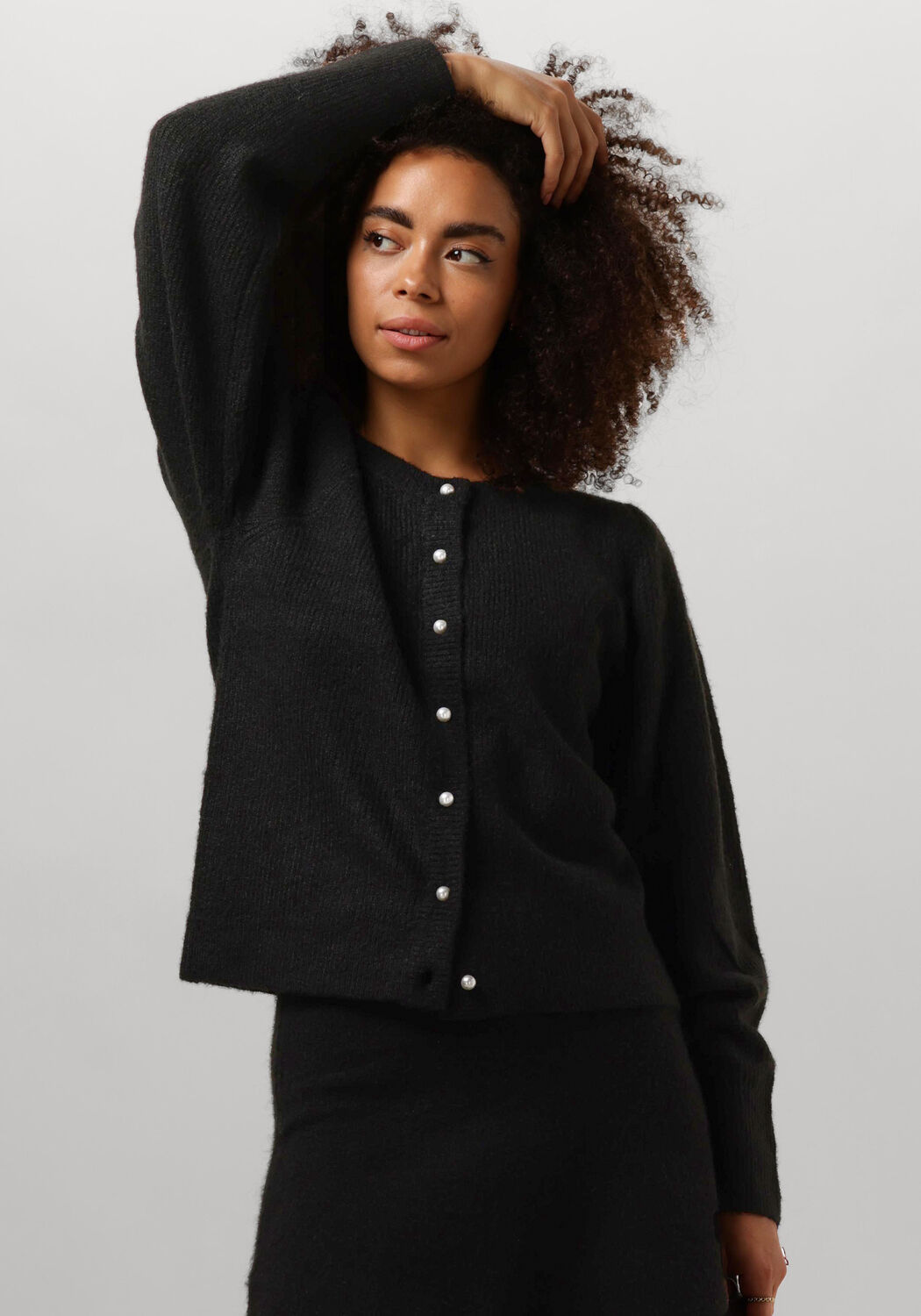 NEO NOIR Dames Truien & Vesten Nuna Knit Cardigan Zwart