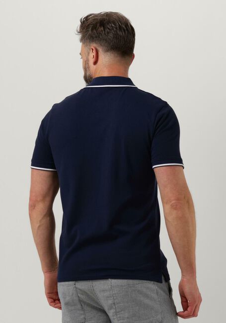 Donkerblauwe LYLE & SCOTT Polo TIPPED POLO SHIRT - large