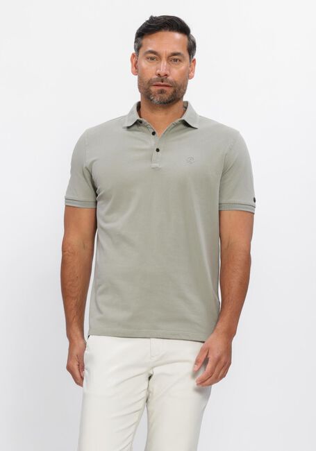 Khaki CAST IRON Polo SLIM FIT FINE PIQUE ESSENTIAL - large