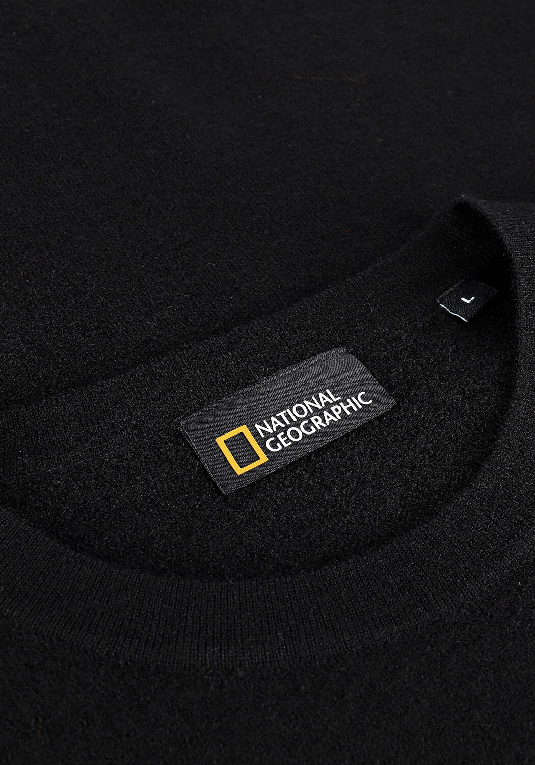 Zwarte NATIONAL GEOGRAPHIC Trui KNITTED CREW - large