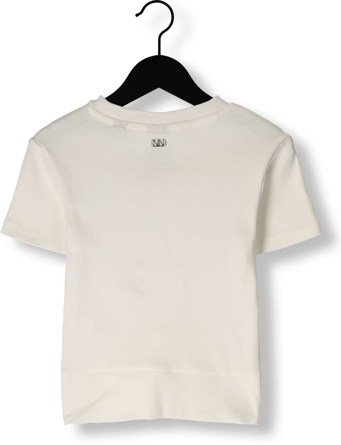 NIK & NIK Meisjes Tops & T-shirts Knot Rib T-shirt Wit