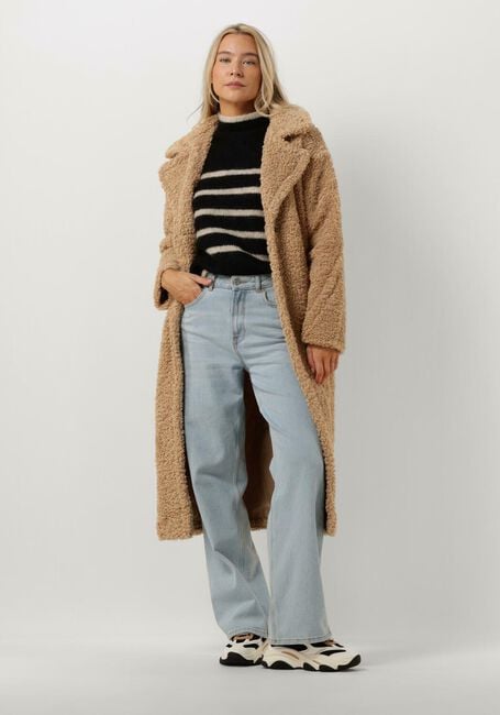 Taupe NOTRE-V Teddy jas TEDDY COAT LONG - large