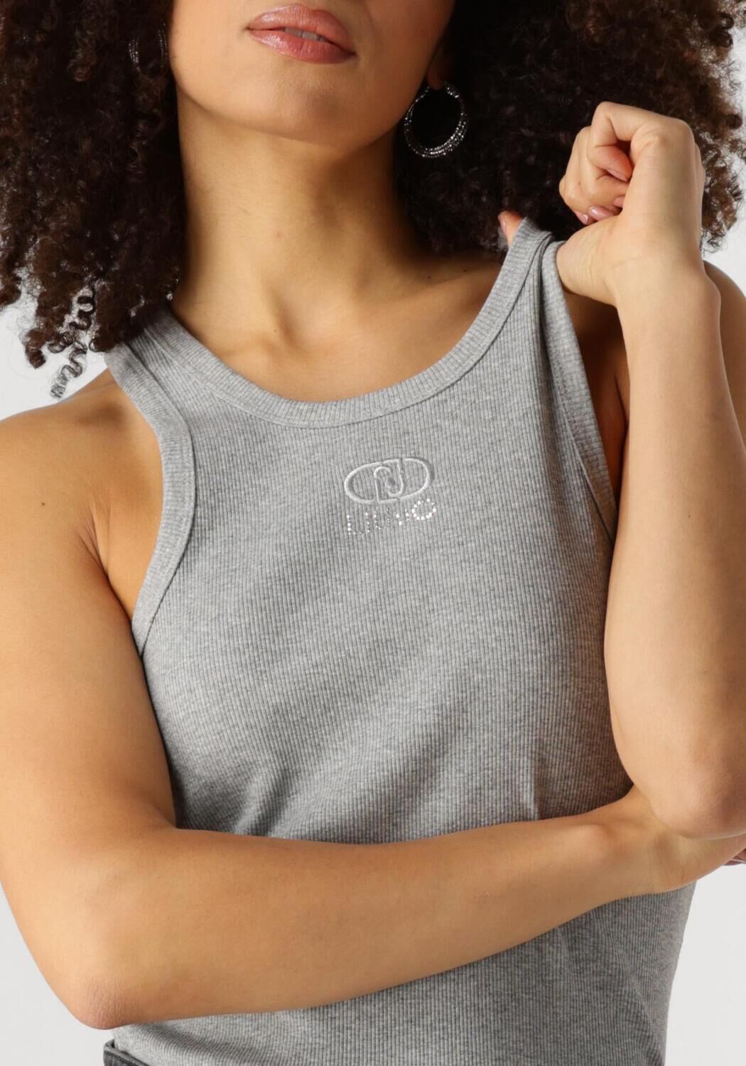 LIU JO Dames Tops & T-shirts Tank Top Logo Grijs