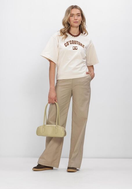 Ecru CO'COUTURE T-shirt ZENGACC TEE O-NECK - large