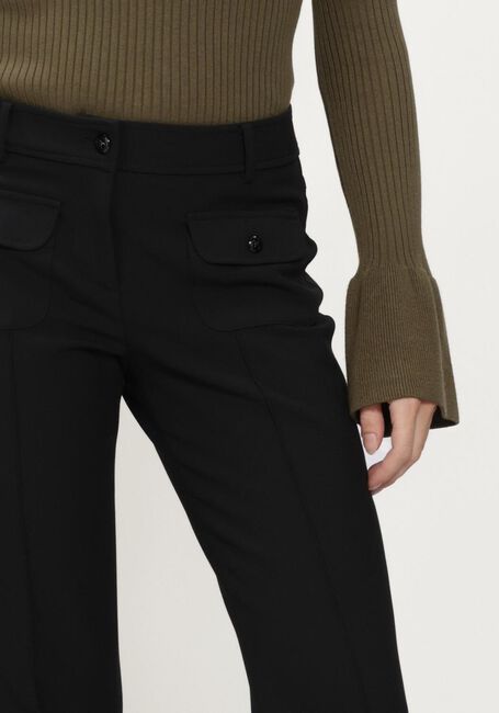 Zwarte CAMBIO Broeken FARAH POCKET LONG WOOL SUBSTITURE DOUBLE - large