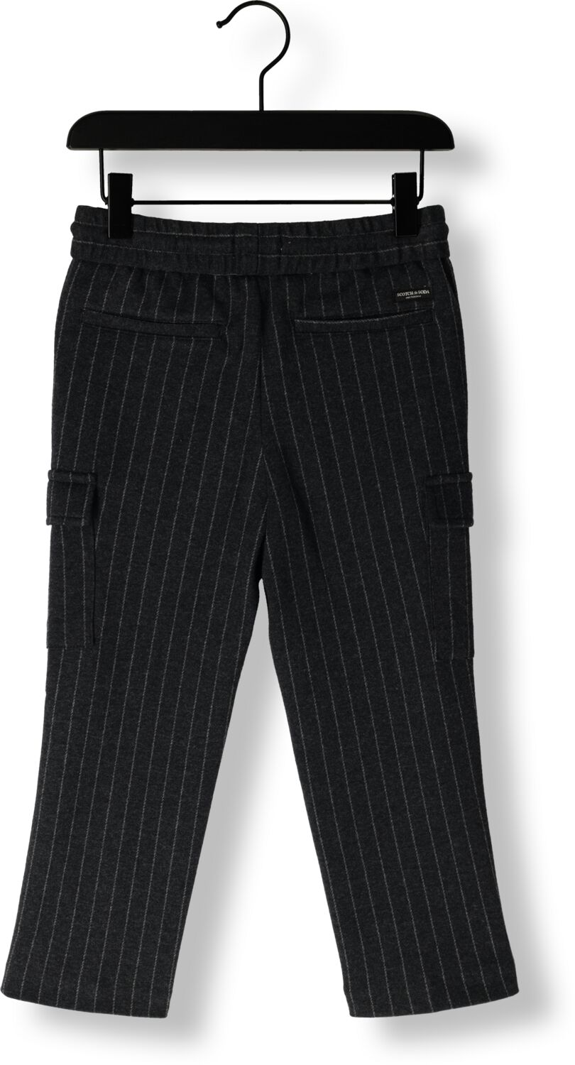 SCOTCH & SODA Jongens Broeken Loose Tapered Knitted Donkergrijs