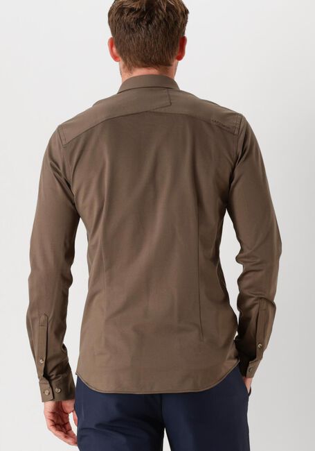 Bruine CAST IRON Casual overhemd LONG SLEEVE SHIRT TWILL JERSEY 2 TONE - large