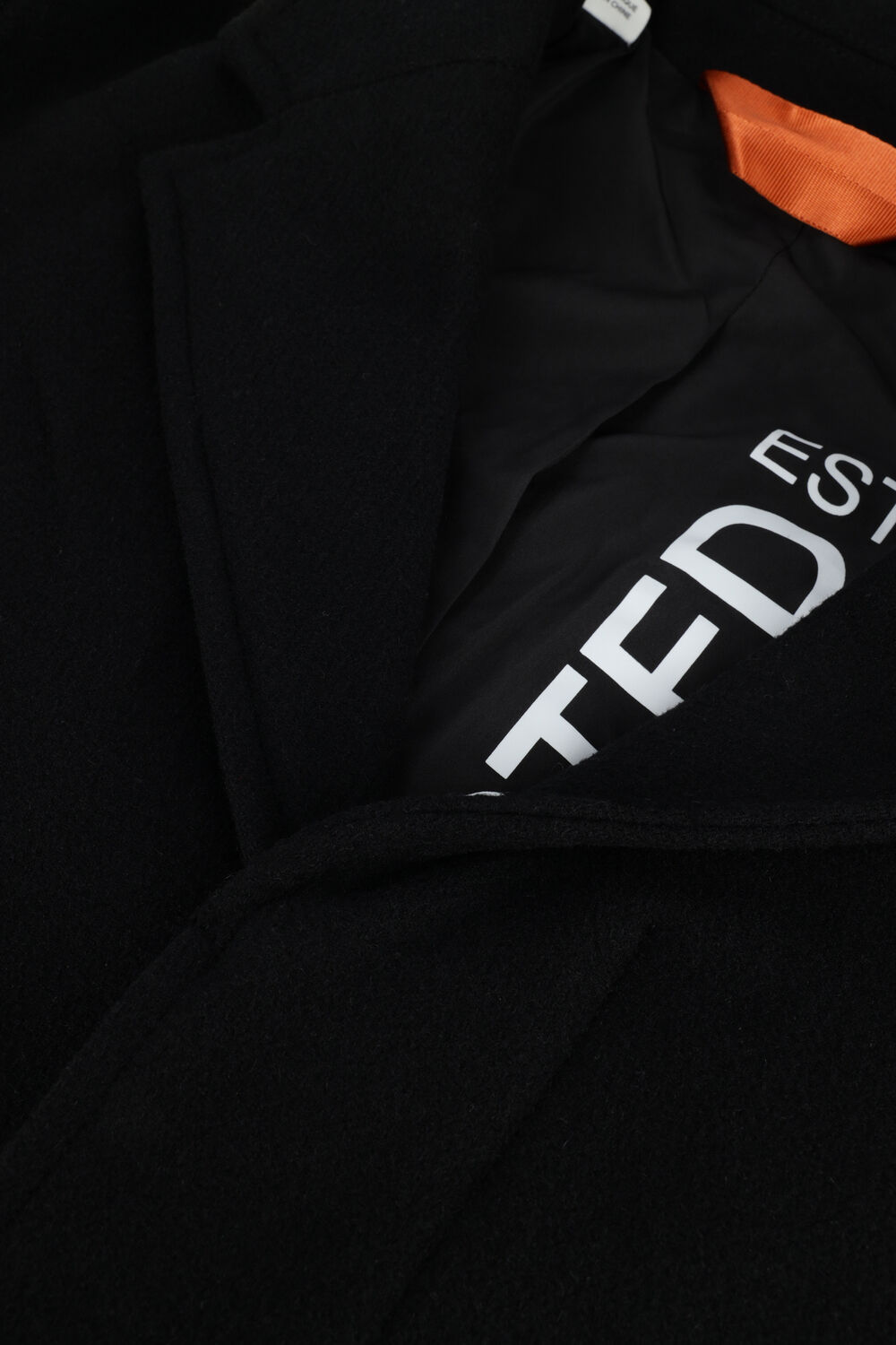 Zwarte SELECTED MEN Mantel HAGEN W COAT B - large