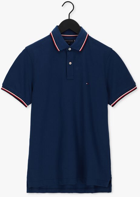 Donkerblauwe TOMMY HILFIGER Polo TOMMY TIPPED SLIM POLO - large