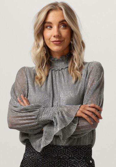 Zilveren MOS MOSH Blouses XIMENA GLAM BLOUSE - large