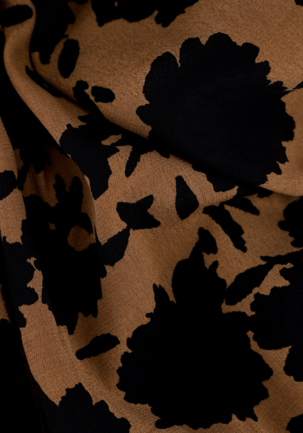 Bruine MODSTR&Ouml;M Midi jurk ALLISON PRINT DRESS - large