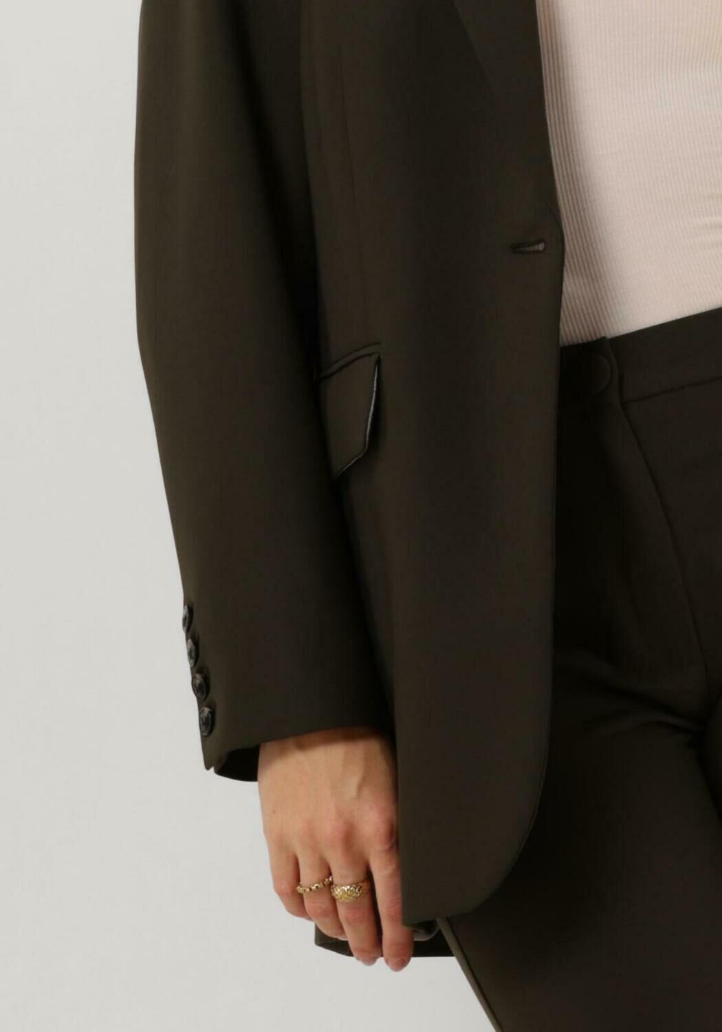 JANICE Dames Broeken Flared Broek Dames Tyrone Groen