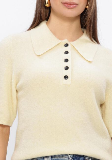 Beige GESTUZ Trui GZALPHA SS POLO PULLOVER - large