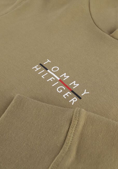 Khaki TOMMY HILFIGER Sweater SQUARE LOGO HOODY - large