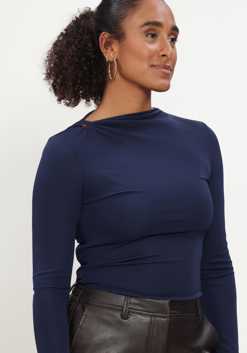 Donkerblauwe FREEBIRD Top TANA - large