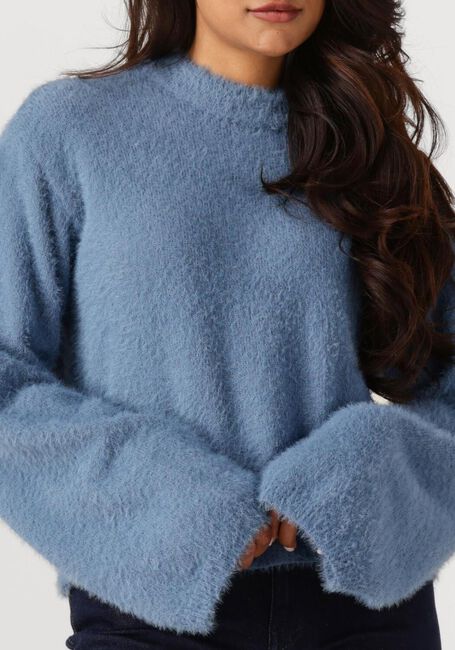 Lichtblauwe ANOTHER LABEL Trui AMAYA KNITTED PULL L/S - large