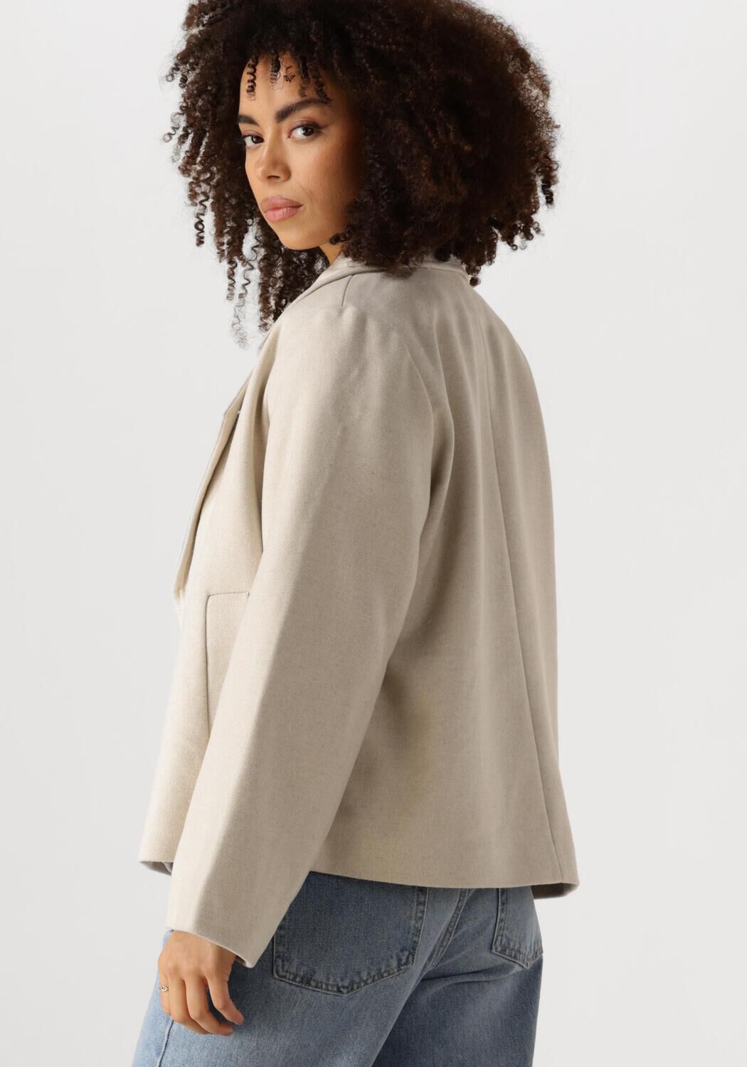 OBJECT Dames Jassen Objkeily Short Jacket Creme