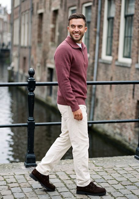 Bordeaux JC RAGS Trui PULLOVER HALF ZIP EDGAR - large